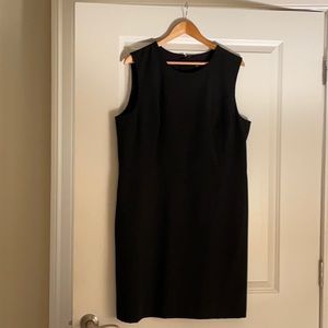 Ann Taylor Black A-Line Suiting Dress